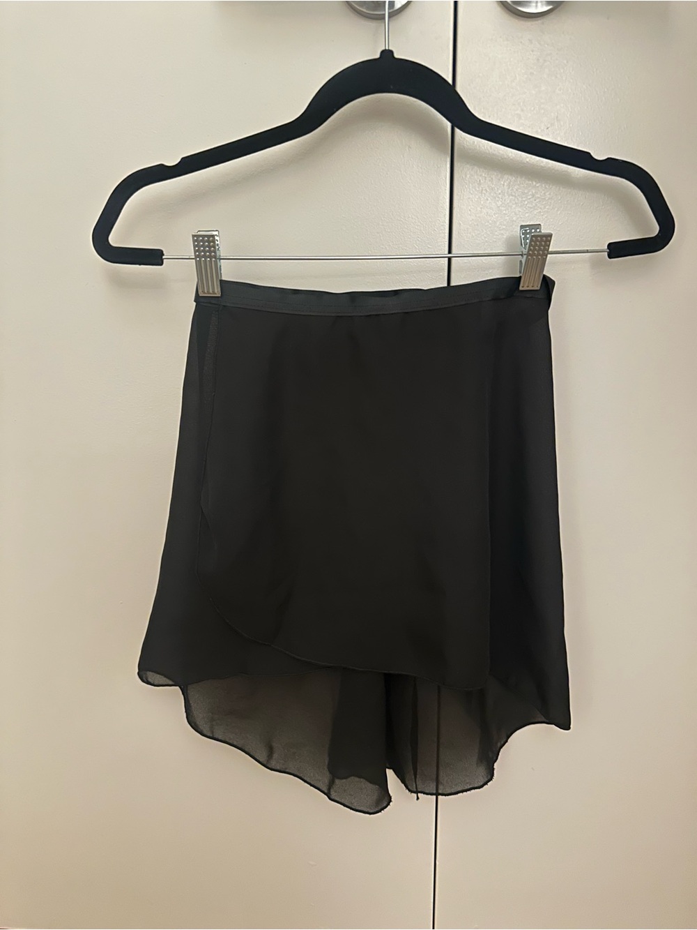 Capezio Georgette Wrap Skirt Black - Women’s Small / Petite NWOT New